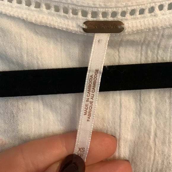 Free People peplum top-size xs - Picture 3 of 8